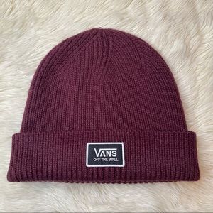 Vans Off The Wall Burgundy Beanie